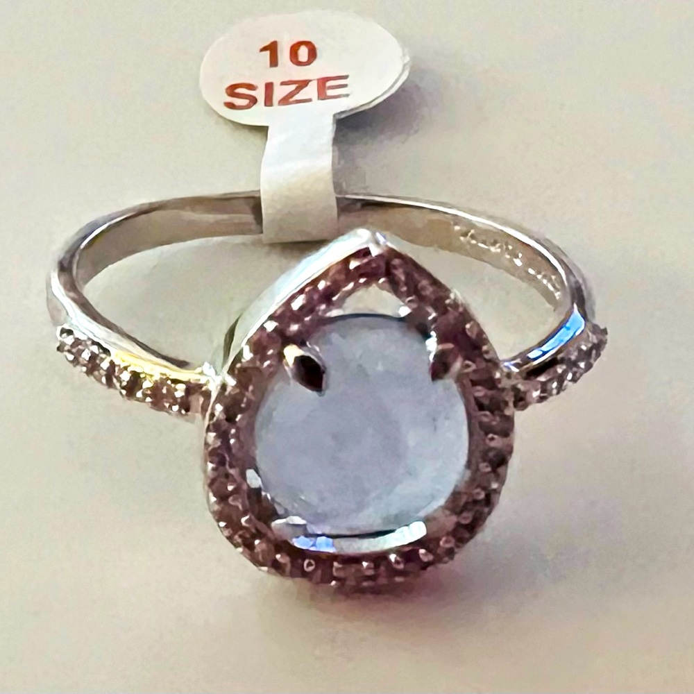 Bomb Party Ring- She’s The One. Light Blue Quartz